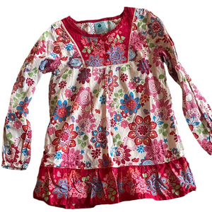 Pumpkin Patch Girls Floral Dress – Size 49” (Height Approx.)